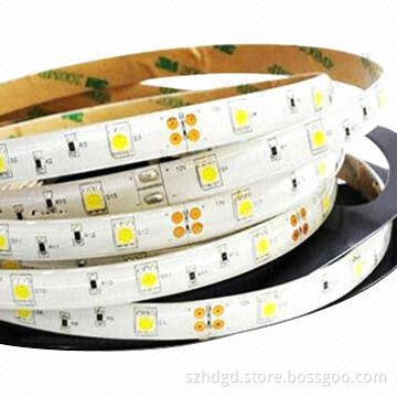 12V DC Waterproof Flexible LED Strip with 300-piece, 5060 SMD, Suitable for Stairway Accent Lighting